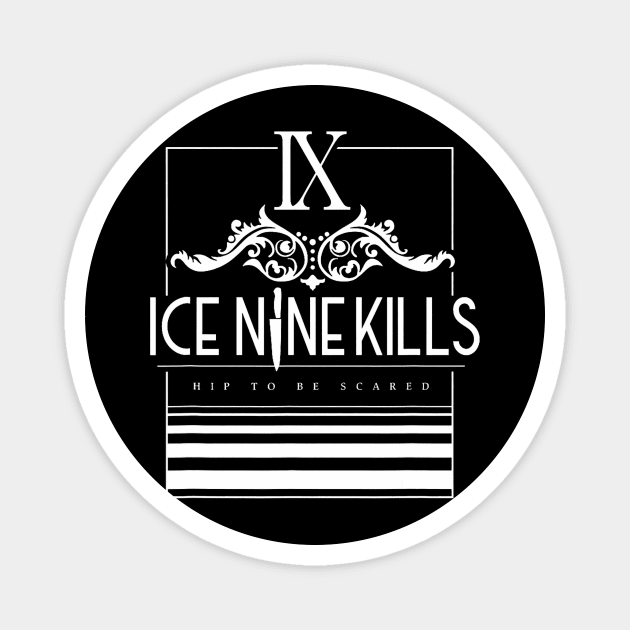 Ice Music Nine Band Kills  - Retro Music Ice Magnet by lianbiang